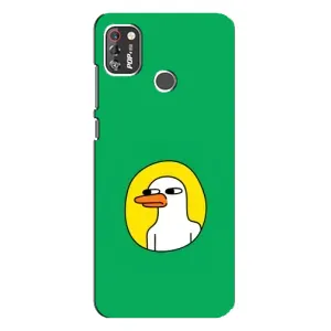 Бампер с принтом Мемы для TECNO POP 4 Pro (Мем Утка)
