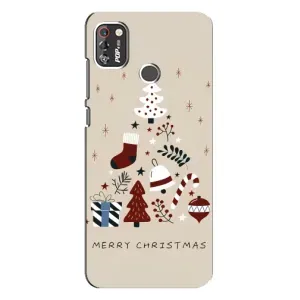 Чехол Санта Клаус для TECNO POP 4 Pro (Merry Christmas)