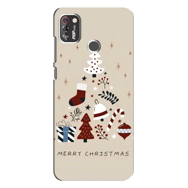 Чехол с рисунком «Merry Christmas» для TECNO POP 4 Pro Чехол с рисунком «Merry Christmas» для TECNO POP 4 Pro