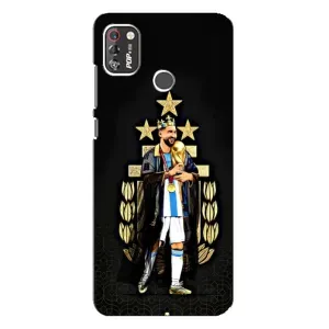 Чехлы Лео Месси Аргентина для TECNO POP 4 Pro (Месси король)