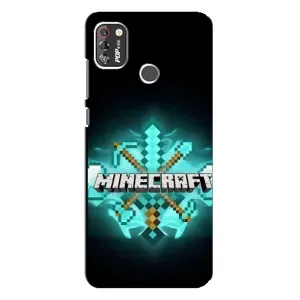 Чехол майнкрафт для TECNO POP 4 Pro (MineCraft 2)