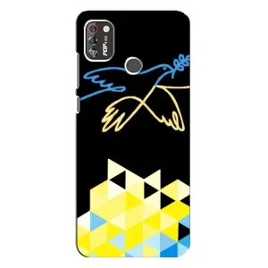 Чехол на TECNO POP 4 Pro Украинский дизайн (Мир для Украины)