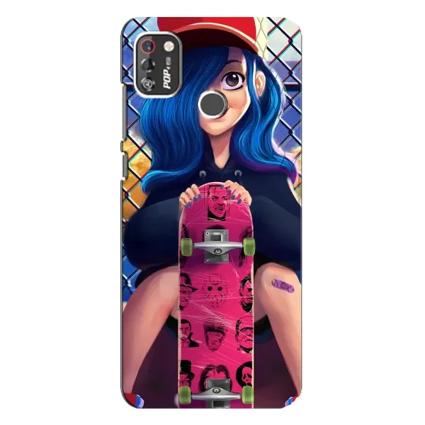 Чехол с рисунком «Модная девушка» для TECNO POP 4 Pro Чехол с рисунком «Модная девушка» для TECNO POP 4 Pro