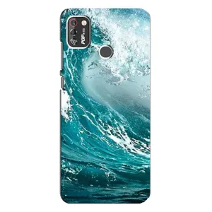 Летний Чехол на TECNO POP 4 Pro (Морская волна)