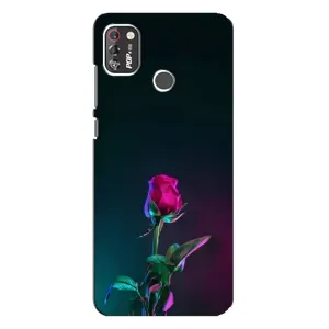 Чохли з принтом Троянд для TECNO POP 4 Pro (Нічна троянда)