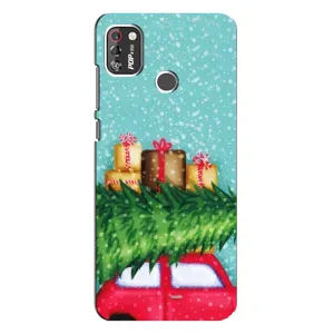 Чохол новорічна ялинка на TECNO POP 4 Pro (Новорічний настрій)