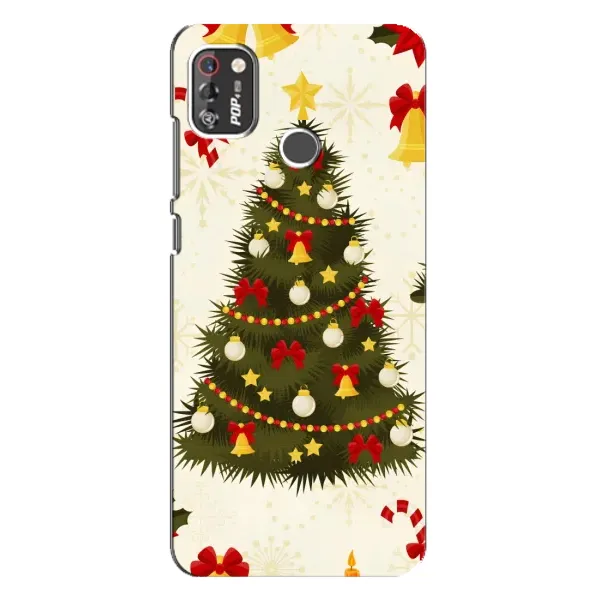 Чехол с рисунком «Новогодний принт» для TECNO POP 4 Pro Чехол с рисунком «Новогодний принт» для TECNO POP 4 Pro