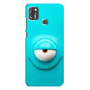 Силиконовые Чехлы (смешные стикеры) для TECNO POP 4 Pro (Одноглазик)