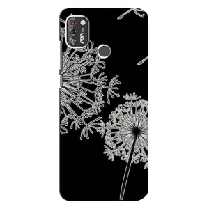 Силіконовий Чохол з кульбабками на TECNO POP 4 Pro (Кульбаба)