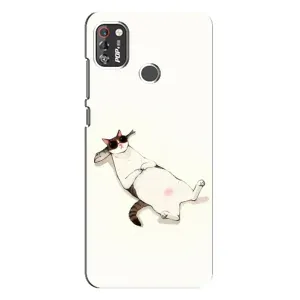 Чехол на тематику: Коты для TECNO POP 4 Pro (Отдых)
