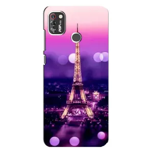 Чехол с Эйфелевой башней на TECNO POP 4 Pro (Париж башня)