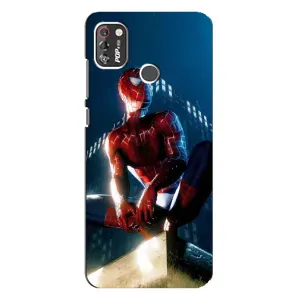 Чехол Супергерой Человека Паука на TECNO POP 4 Pro (Паук на доме)