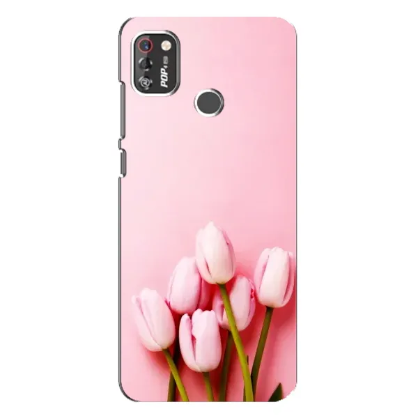 Чехол с рисунком «Розовые тюльпаны» для TECNO POP 4 Pro Чехол с рисунком «Розовые тюльпаны» для TECNO POP 4 Pro