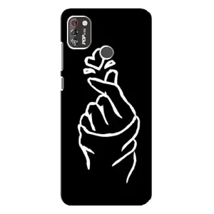 Чохол (Знак сердечка) для TECNO POP 4 Pro (Сердечко на чорному)