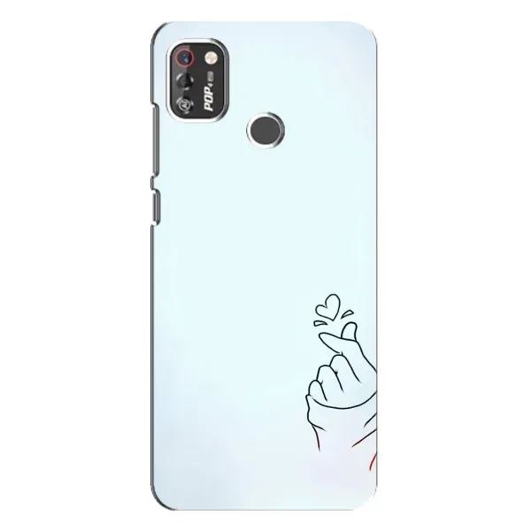 Чехол с рисунком «Сердце на голубом» для TECNO POP 4 Pro