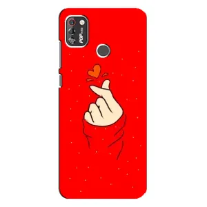 Чохол (Знак сердечка) для TECNO POP 4 Pro (Сердечко на червоному)