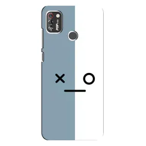 Силиконовые Чехлы (смешные стикеры) для TECNO POP 4 Pro (Серо-белый)