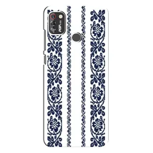 Силіконовый Чохол на TECNO POP 4 Pro з картинкой Вишиванки (Синя вишиванка)