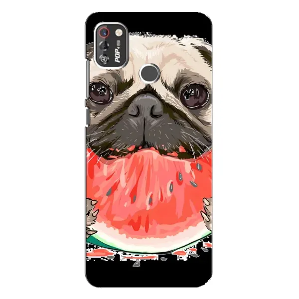 Чехол с рисунком «Смешной Мопс» для TECNO POP 4 Pro Чехол с рисунком «Смешной Мопс» для TECNO POP 4 Pro