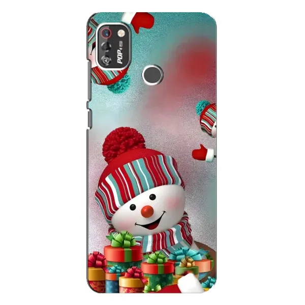 Чехол с рисунком «Снеговик в шапке» для TECNO POP 4 Pro Чехол с рисунком «Снеговик в шапке» для TECNO POP 4 Pro