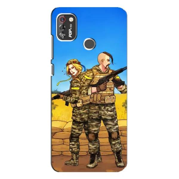 Чехол с рисунком «Солдаты ЗСУ» для TECNO POP 4 Pro Чехол с рисунком «Солдаты ЗСУ» для TECNO POP 4 Pro