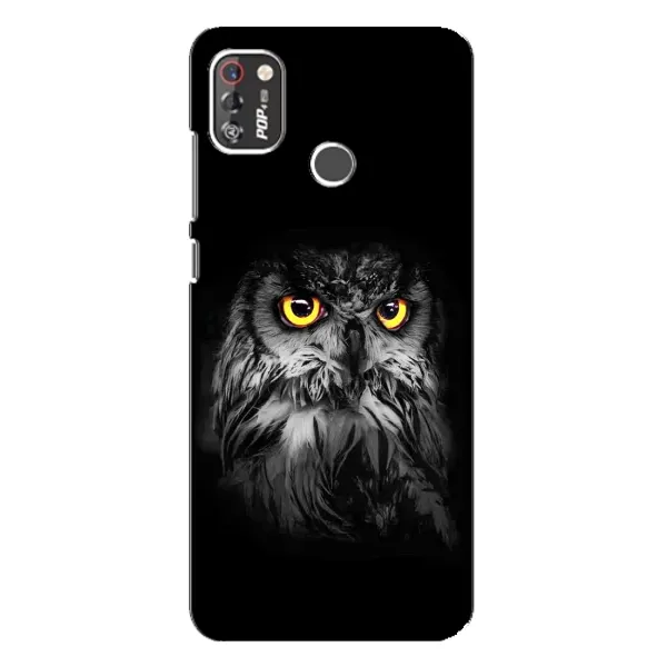 Чехол с рисунком «Сова на чёрном» для TECNO POP 4 Pro Чехол с рисунком «Сова на чёрном» для TECNO POP 4 Pro
