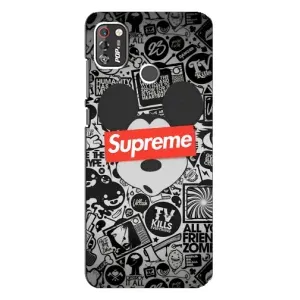Чехол с Брендами одежды на Техно Поп 4 про (Supreme Маус)