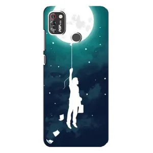 Чохол (ТПУ) з планетами на TECNO POP 4 Pro (To The moon)