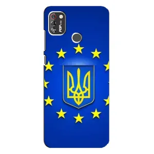 Чехол с Украинской символикой на Техно Поп 4 про (Украина это Европа)