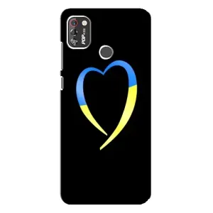 Силиконовый Чехол на TECNO POP 4 Pro (Я-Украина) (Украинское сердце)
