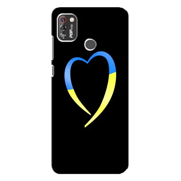 Чехол с рисунком «Украинское сердце» для TECNO POP 4 Pro