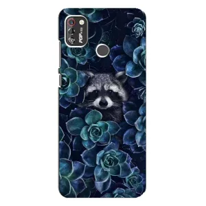 Силиконовый Чехол с Енотами на TECNO POP 4 Pro (В цветах)