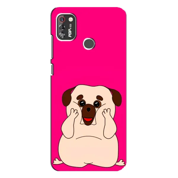 Чехол с рисунком «Веселый Мопсик» для TECNO POP 4 Pro Чехол с рисунком «Веселый Мопсик» для TECNO POP 4 Pro