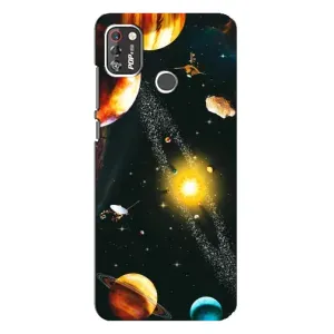 Чохол (ТПУ) з планетами на TECNO POP 4 Pro (Вид з космосу)