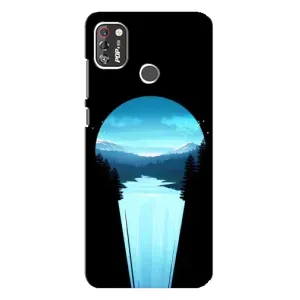 Летний Чехол на TECNO POP 4 Pro (Синий Водопад)