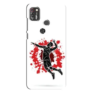 Чохли з прінтом Спортивна тематика для TECNO POP 4 Pro (Волейболіст)