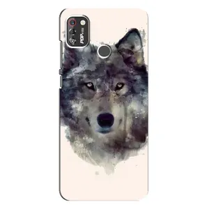 Чехол с Волком на TECNO POP 4 Pro (Волк)