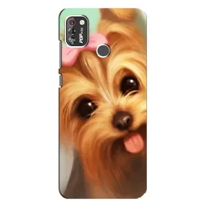 Чохол (ТПУ) Милі песики для TECNO POP 4 Pro (Йоркширський тер'єр)