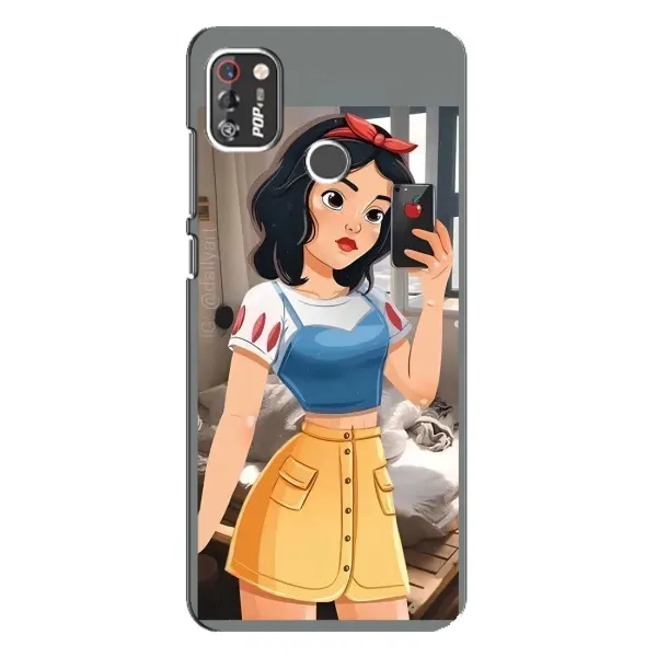 Чехол с рисунком «Белоснежка с телефоном» для TECNO POP 4 Pro