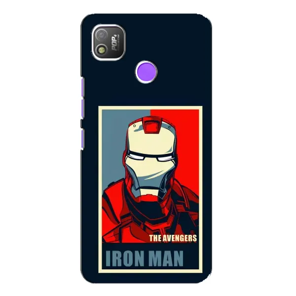 Чехол с рисунком «Art Iron man» для TECNO POP 4 Чехол с рисунком «Art Iron man» для TECNO POP 4
