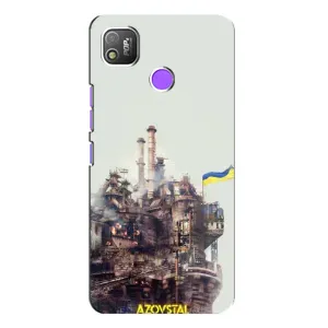 Чехлы на военную тематику для TECNO POP 4 (Азовсталь)