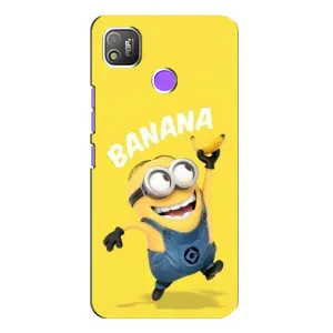 Мультяшний принт на Чохол для Техно Поп 4 (Banana)