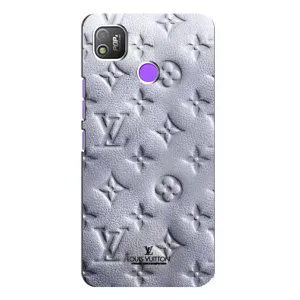 Текстурный Чехол Louis Vuitton для Техно Поп 4 (Белый ЛВ)
