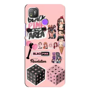 Чохли з картинкою для TECNO POP 4 (BLACK PINK колаж)