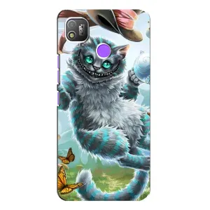Бампер с изображением Котиков для Техно Поп 4 (Чеширский КОТИК)