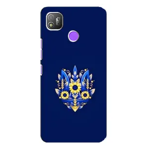 Чехол Укр Символика для TECNO POP 4 (Цветущий Герб)