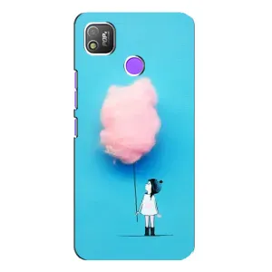 Дівчачий Чохол для TECNO POP 4 (Дівчинка з хмаринкою)