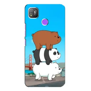 Чехлы с Пандами на TECNO POP 4 (Друзья)
