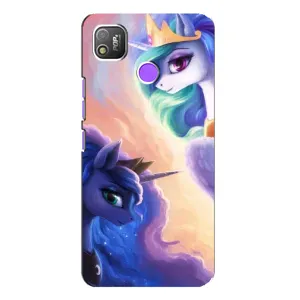 Чехол Unicorn на TECNO POP 4 (Единорожки на тучках)
