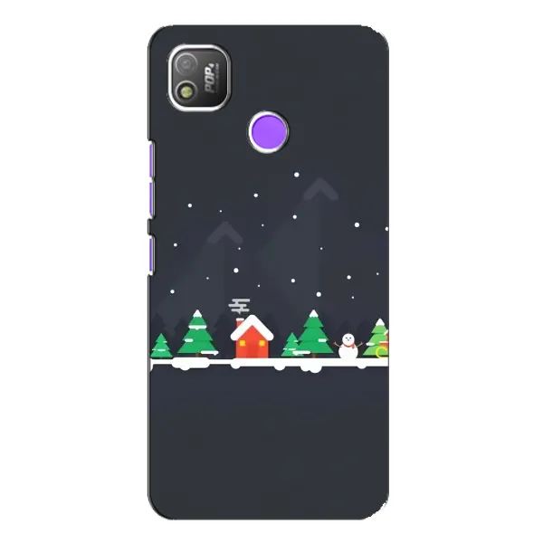 Чехол с рисунком «Город зимний» для TECNO POP 4
